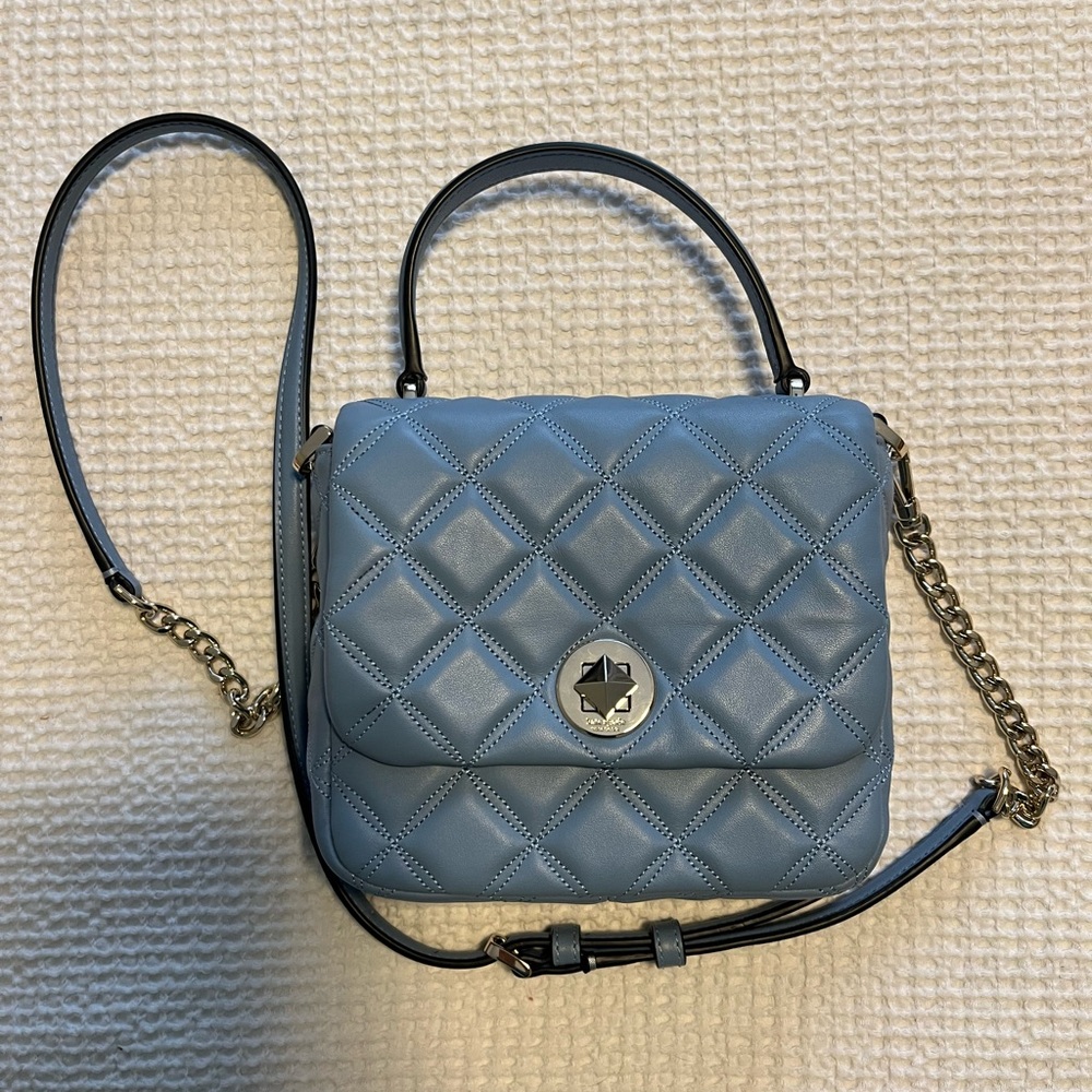 Kate Spade Quilted Blue Handbag